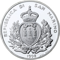 Saint Marin , 10000 Lire, World Cup France 1998, 1998, Rome, Argent, FDC - Saint-Marin