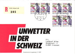 Schweiz 1358 Als Ersttagsbrief Als Mehrfachfrankatur #NP034 - Other & Unclassified