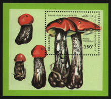 Kongo-Brazzaville 1991 - Mi-Nr. Block 53 ** - MNH - Pilze / Mushrooms - Nuevas/fijasellos