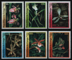 Kongo-Brazzaville 1999 - Mi-Nr. 1663-1668 ** - MNH - Orchideen / Orchids - Ongebruikt
