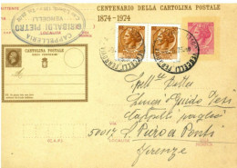 X1796) VERCELLI CARTOLINA POSTALE PUBBLICITARIA STORIA POSTALE SIRACUSANA REPUBBLICA L.40 + L.30X2 - Vercelli