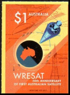 Australie Australia 4503 Autoadhésif, Satellite Wresat - Telecom