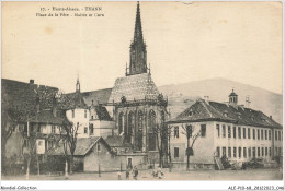 ALE2P10-68-0324 - Haute-alsace - THANN - Place De La Fête - Mairie Et Cure  - Thann