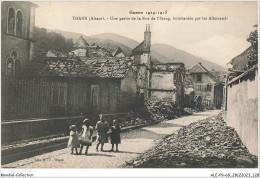 ALE2P9-68-0265 - Guerre 1914-1915 - THANN - Alsace - Une Partie De La Rue De L'etang - Bombardée Par Les Allemands  - Thann