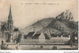 ALE2P7-68-0023 - Haute-alsace - THANN Et Le Château Angelsburg En 1600 - Thann