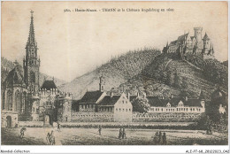 ALE2P7-68-0022 - Haute-alsace - THANN Et Le Château Angelsburg En 1600 - Thann