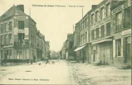 CPA CP Mayenne Villaines La Juhel Rue De La Gare Edition J Bouveret Le Mans Châteaudun - Villaines La Juhel