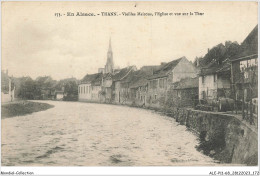 ALE2P11-68-0487 - En Alsace - THANN - Vieilles Maisons - L'église Et Vue Sur La Thür  - Thann