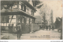 ALE2P11-68-0435 - En Alsace - DIEFMATTEN - Type De Maison Alsacienne à L'entrée Du Village  - Autres & Non Classés