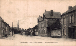 80 - PIERREPONT SUR AVRE / RUE ROUTE NATIONALE - Sonstige & Ohne Zuordnung