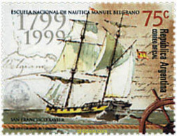 56651 MNH ARGENTINA 1999 BICENTENARIO DE LA ESCUELA NACIONAL DE NAVEGACION MANUEL BELGRANO - Unused Stamps