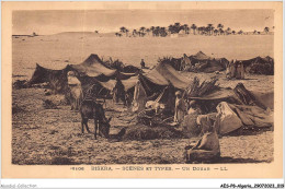 AESP8-ALGERIE-0689 - BISKRA - Scènes Et Types - Un Douar  - Szenen