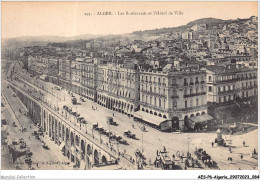 AESP6-ALGERIE-0531 - ALGER - Les Boulevards Et L'hôtel De Ville  - Algiers