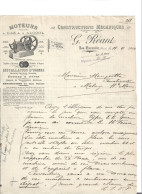 3 Courriers Illustrés 1905-10-14 / 59 LA BASSEE / REANT / Moteurs Gaz Alcool Pour Brasseries, Distilleries, Sucreries - 1900 – 1949