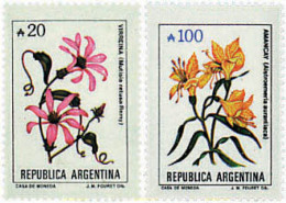 729841 MNH ARGENTINA 1989 SERIE CORRIENTE. FLORES - Ongebruikt