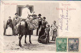 Argentina, Buenos Aires, 1901, Vendedor Ambulante (peddler), Used Postcard  (214) - Argentinië