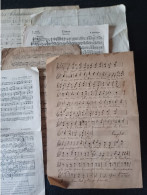 Vintage Lot Anciennes Partitions Musique Année 1900 - Sonstige & Ohne Zuordnung