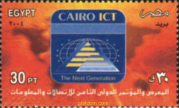 180900 MNH EGIPTO 2004 CONFERENCIA INTERNACIONAL DE TELECOMUNICACIONES DEL CAIRO - Altri & Non Classificati