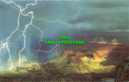 R577671 Grand Canyon. Arizona. Lightning. Ray Manley. Hinde Curteich. Petley Stu - Monde