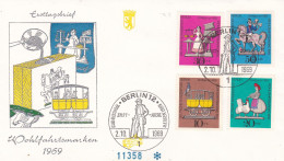 Germany Berlin  FDC1969 MiNr.348-351 Wohlfahrt Zinnfiguren - 1948-1970