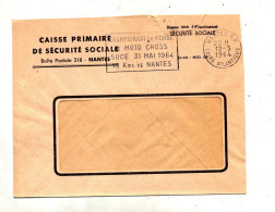 Lettre Flamme Nantes Championnat Moto Cross - Mechanical Postmarks (Advertisement)