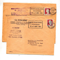 Lettre Flamme Toulouse  Concours Agricole - Maschinenstempel (Werbestempel)