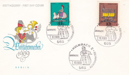 Germany Berlin  FDC1969 MiNr.348-351 Wohlfahrt Zinnfiguren - 1948-1970