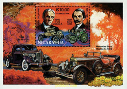 49241 MNH NICARAGUA 1994 CENTENARIO DE MERCEDES BENZ Y DE FORD - Nicaragua