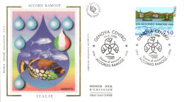 FDC 1993 ACCORD RAMOGE - ITALIE - 1990-1999