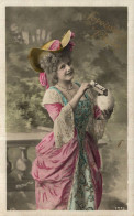 O6 - Carte Postale Fantaisie - Femme - Joyeuses Pâques - IRIS - Le Normand Phot. - Donne