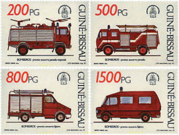 41624 MNH GUINEA BISSAU 1991 COCHES DE BOMBEROS - Guinea-Bissau