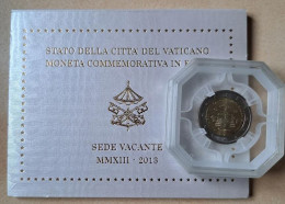 Vatican 2 Euro Commémorative 2013, Siège Vacant. Qualité BU. - Vaticano (Ciudad Del)