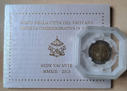 Vatican 2 Euro Commémorative 2013, Siège Vacant. Qualité BU. - Vatican