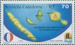 305994 MNH NUEVA CALEDONIA 1994 JORNADAS GEOGRÁFICAS DEL PACIFICO SUR - Neufs