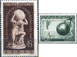 283791 MNH ARGENTINA 1948 4 REUNION PANAMERICAVA DE CARTOGRAFIA - Ungebraucht