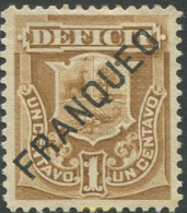 709486 HINGED PERU 1897 SELLO DE TASA DEL 1874-79 SOBRECARGADO, FRANQUEO - Perù