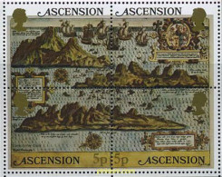 212093 MNH ASCENSION 1981 ANTIGUO MAPA DE LA ISLA - Ascension (Ile De L')