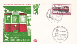 Deutschland Germany Berlin: 18.01.1971 FDC -Berliner Verkehrsmittel - Trenes