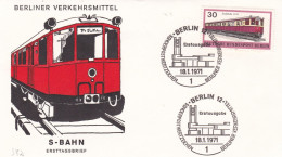 Deutschland Germany Berlin: 18.01.1971 FDC -Berliner Verkehrsmittel - Treni