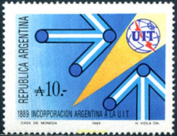 255023 MNH ARGENTINA 1989 CENTENARIO DE LA ADMISION A LA U.I.T. - Neufs