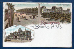 Argentina, "Gruss From Buenos Aires", 1898, Unused Litho Postcard  (205) - Argentine