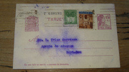 ESPANA, Entier Postal Avec Compléments 1937 ............ Boite1 .............. 240424-261 - Storia Postale