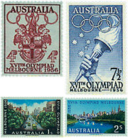 57270 MNH AUSTRALIA 1956 16 JUEGOS OLIMPICOS VERANO MELBOURNE 1956 - Ongebruikt