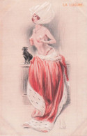 ILLUSTRATEUR VALLET LES SEPT PECHES CAPITEUX OU CAPITAUX LA  LUXURE  FEMME SEINS NUS - Vallet, L.