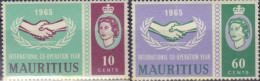 147884 MNH MAURICIO 1965 AÑO INTERNACIONAL DE LA COOPERACION - Mauritius (...-1967)