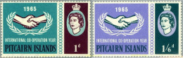 623599 MNH PITCAIRN Islas 1965 COOPERACION INTERNACIONAL - Pitcairn