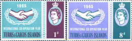 244505 MNH TURKS Y CAICOS 1965 20 ANIVERSARIO DE LAS NACIONES UNIDAS - Turks E Caicos