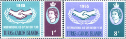 244505 MNH TURKS Y CAICOS 1965 20 ANIVERSARIO DE LAS NACIONES UNIDAS - Turks And Caicos