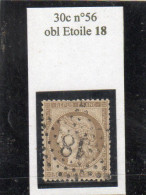 Paris - N° 56 Obl étoile 18 - 1871-1875 Cérès