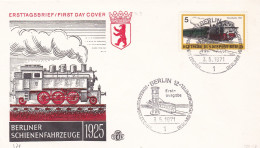 Deutschland Germany Berlin: 03.05.1971 FDC -Berliner Verkehrsmittel - Treinen